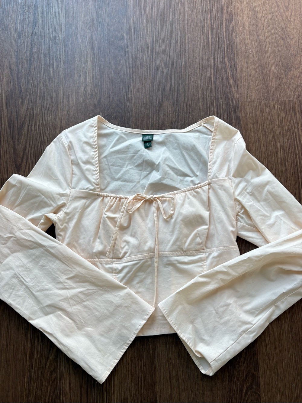 Wild Fable Square-Neck Long Sleeve Top Size Medium